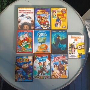 Animated Movie DVD Bundle‎ 10 Films Fun Family Entertainment